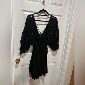 Free People One Black Dress mini dress in good condition light weight smoke free